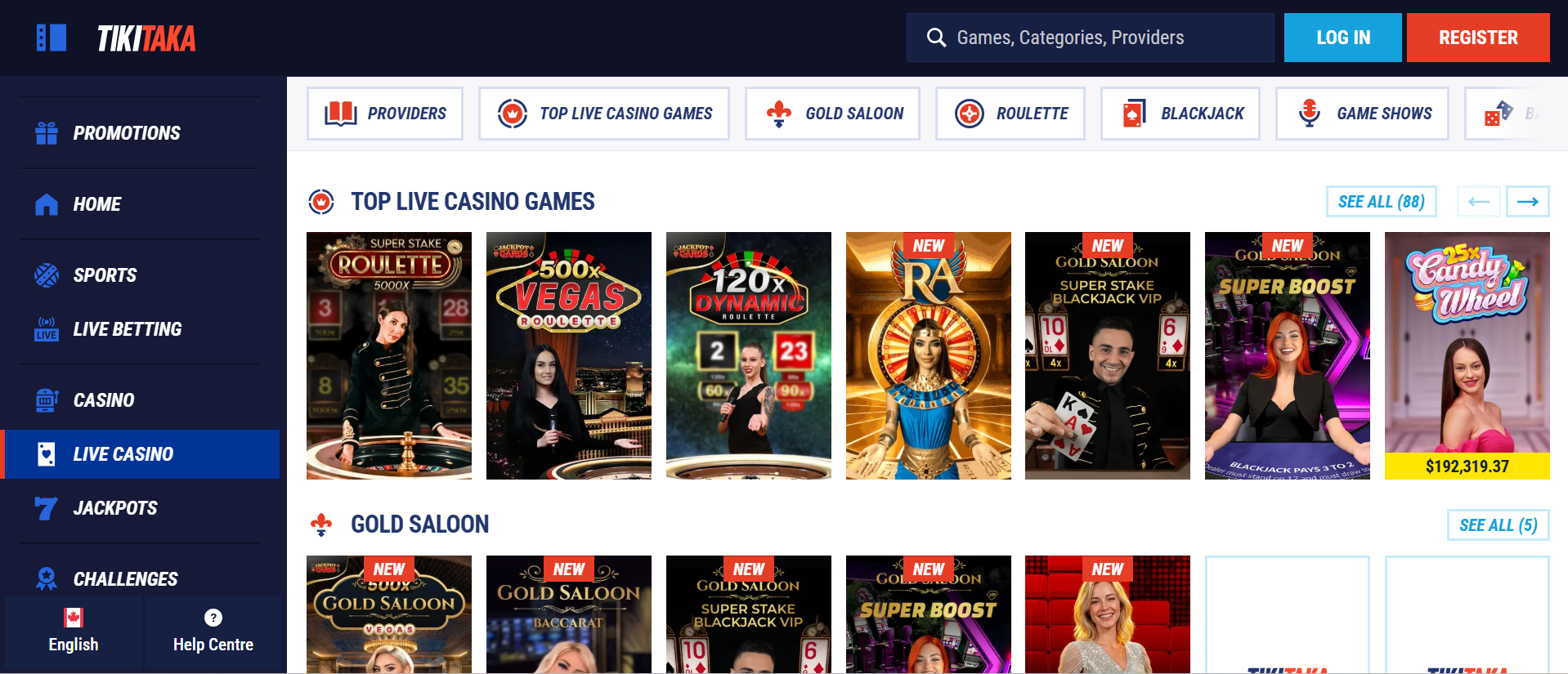 TikiTaka casino légal